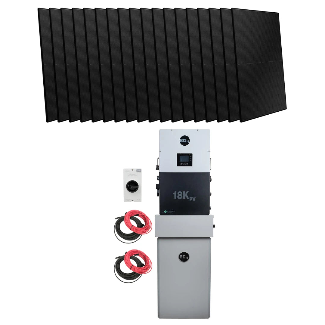 EG4 Whole-Home Weatherproof Power Kit | 18kPV & All Weather WallMount w/ Solar {KIT-E0007}