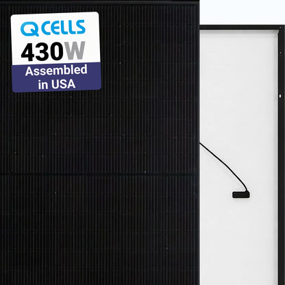 Q CELLS 430W Solar Panel 108 Cell HQC-430-QTRON-BKM-G2.H1+-AC-DCA Assembled in the USA