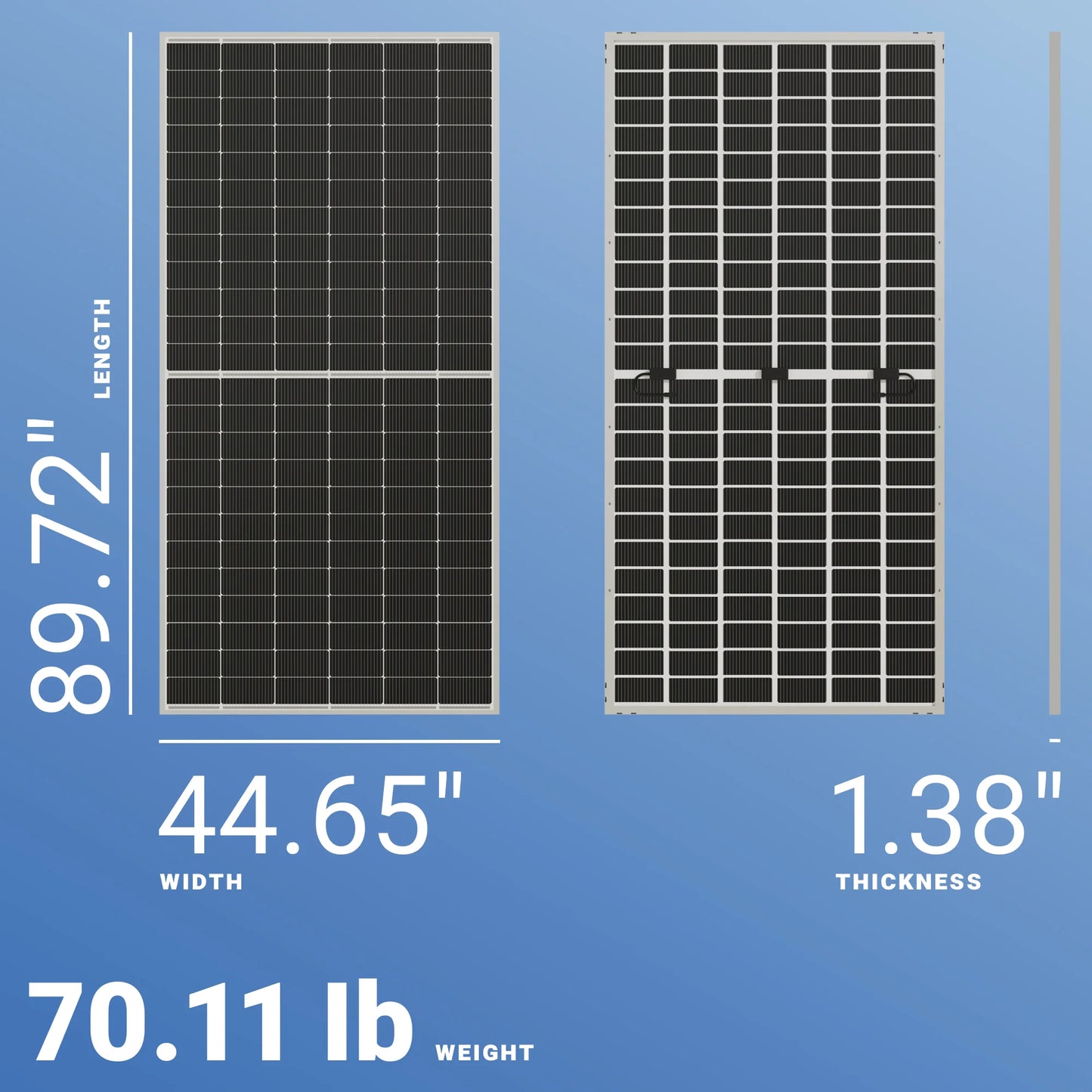 JA Solar 595W Solar Panel 144 Cell Bifacial JA-JAM72-D40-595MB Assembled in the USA