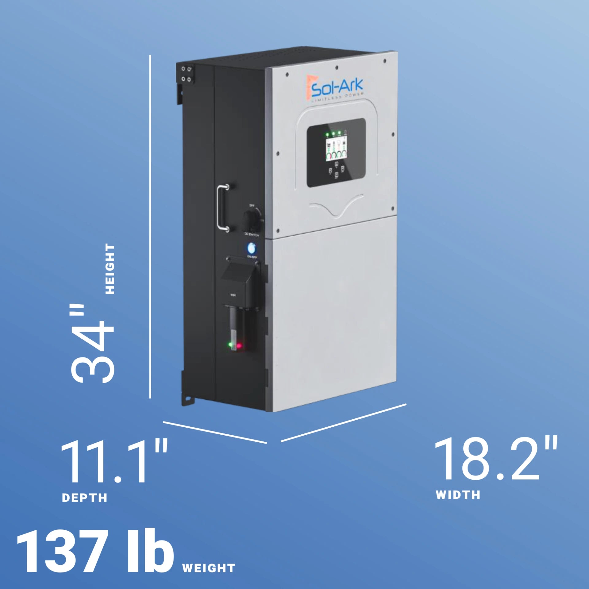 Sol-Ark SA-18K-2P 18kW Hybrid Inverter - Image 3