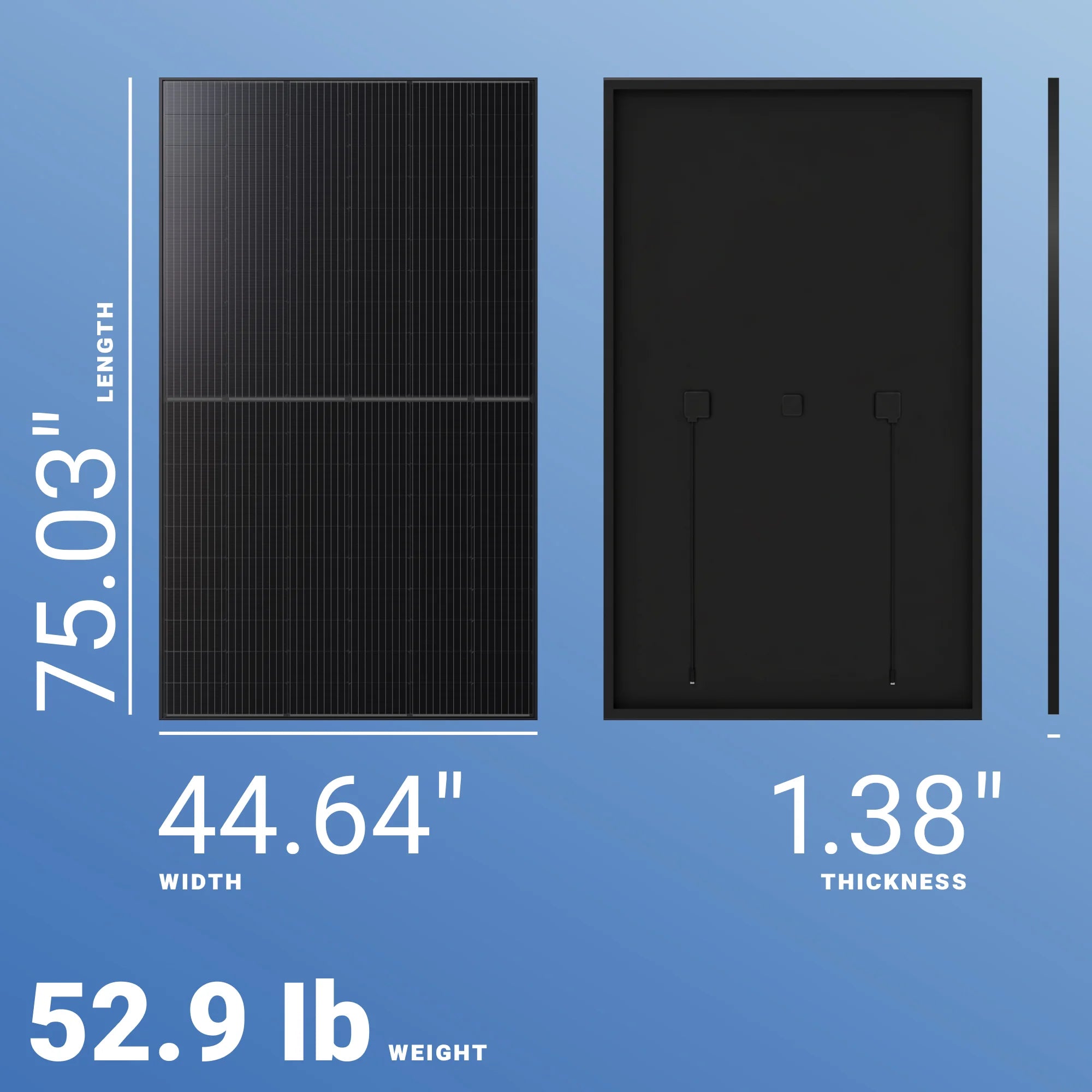 Peimar 450W Solar Panel 120 Cell All-Black DR10H450MB Clearance - Image 2