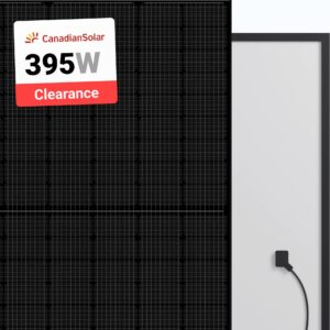 Canadian Solar 395W Solar Panel 108 Cell HiKu6 All-Black CS6R-395MS-HL Clearance