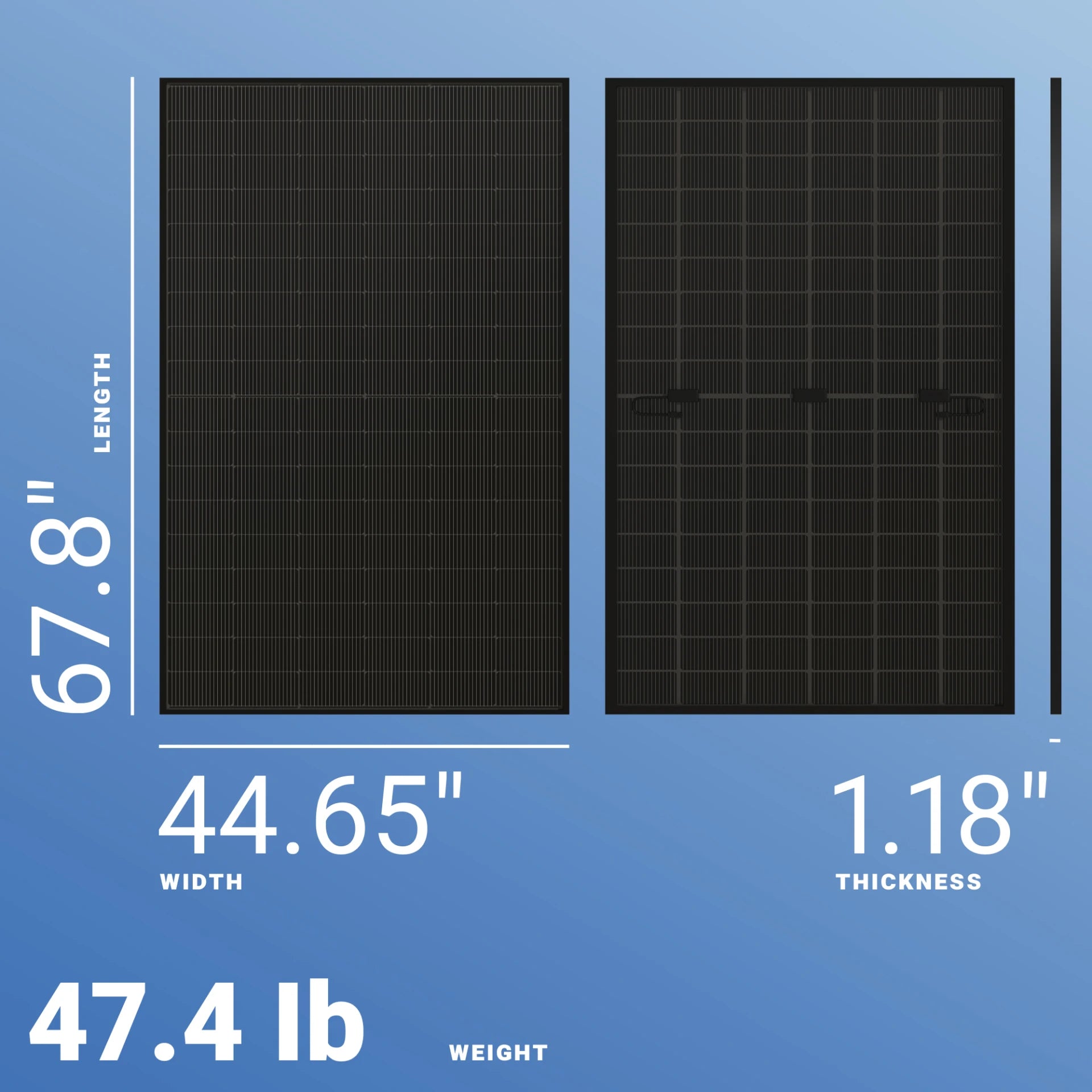 JA Solar 440W Solar Panel 108 Cell All-Black Bifacial JAM54D41-440/MB - Image 2