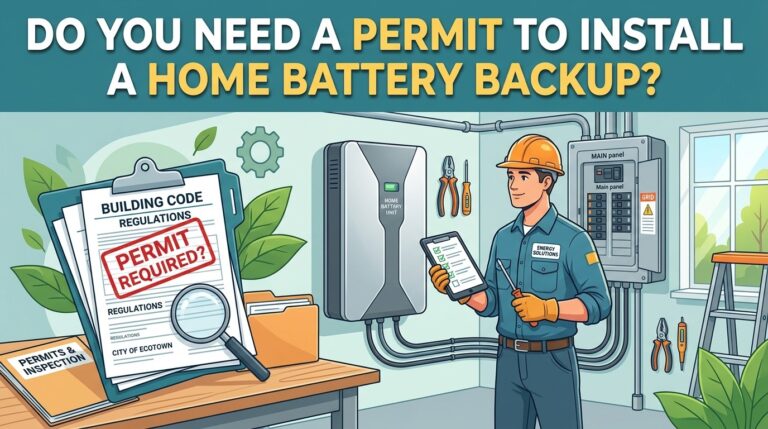 Do You Need a Permit to Install a Home Battery Backup?
