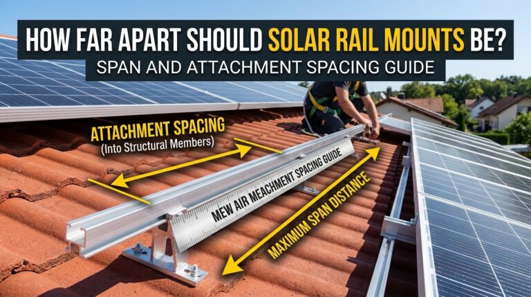 How Far Apart Should Solar Rail Mounts Be? Span and Attachment Spacing