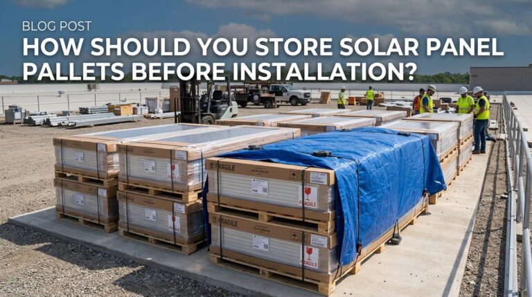 How Should You Store Solar Panel Pallets Before Installation?