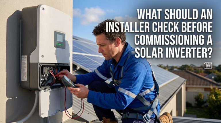 What Should an Installer Check Before Commissioning a Solar Inverter?