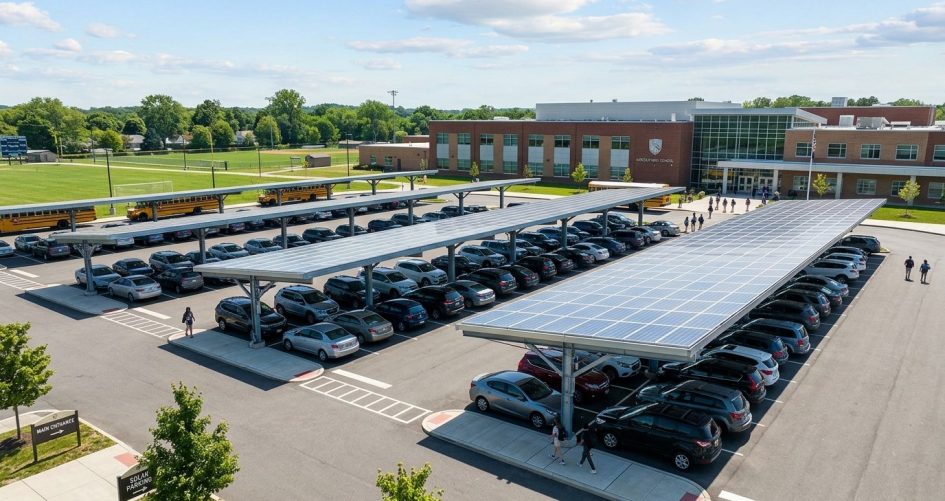 Can Schools Use Solar Carports to Cover Parking Lots?