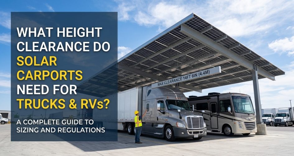 What Height Clearance Do Solar Carports Need for Trucks and RVs?