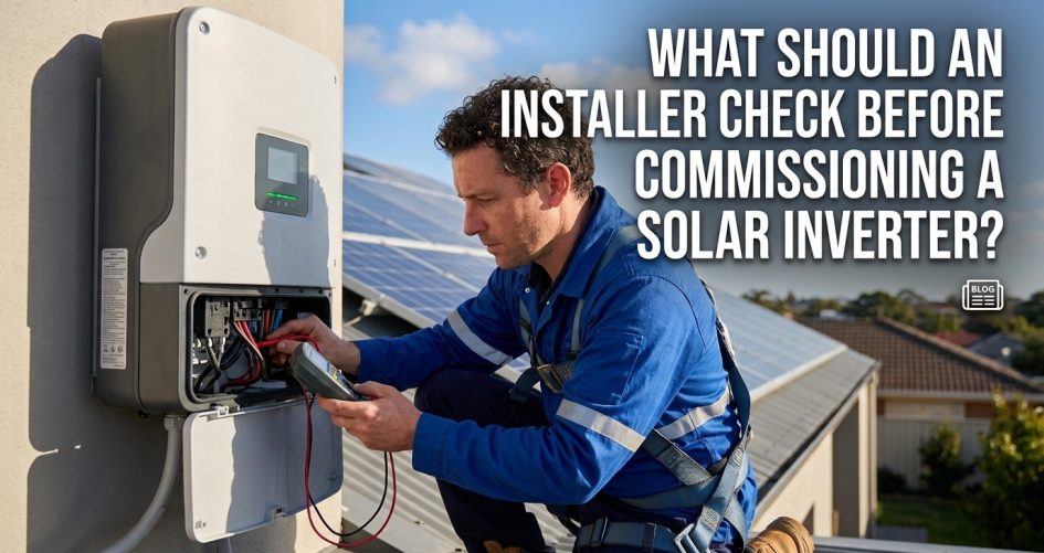 What Should an Installer Check Before Commissioning a Solar Inverter?